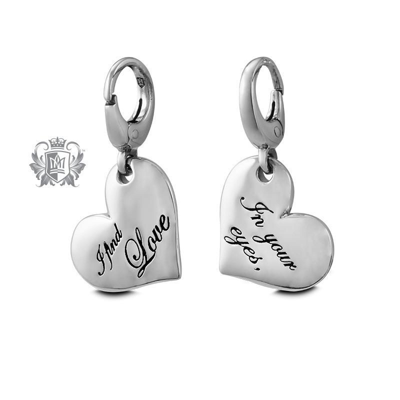 In Your Eyes Heart Charm -  Charm