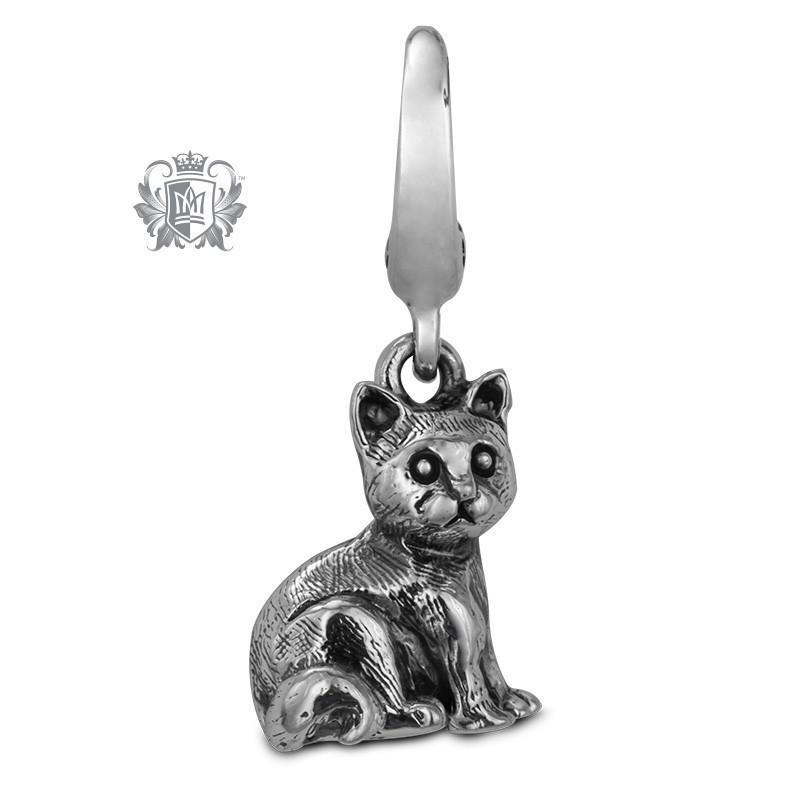 Sitting Kitty Cat Charm -  Charm