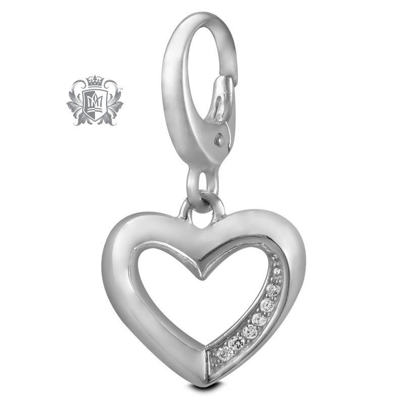 Cubic Heart Charm
