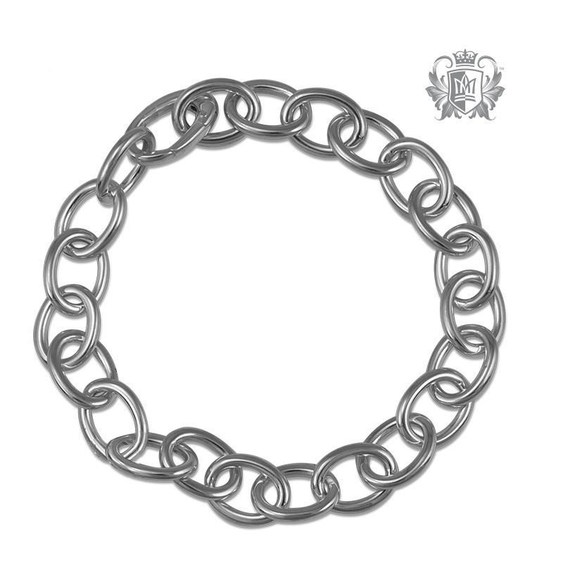 Oval Rolo Charm Bracelet - Metalsmiths Sterling‚Ñ¢ Canada