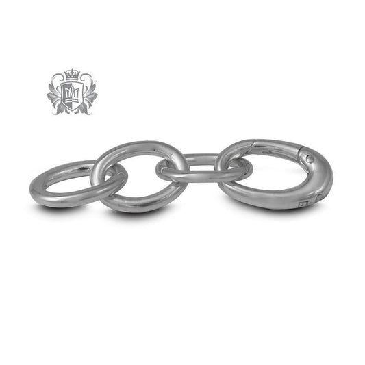 1 1/4" Sterling Silver Oval Rolo Charm Bracelet Extension - Metalsmiths Sterling‚Ñ¢ Canada