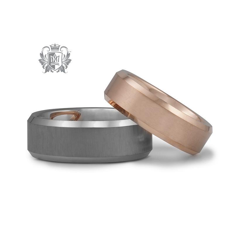 Rose Gold Coloured Comfort Fit Tungsten Band (6.5mm) - Metalsmiths Sterling‚Ñ¢ Canada