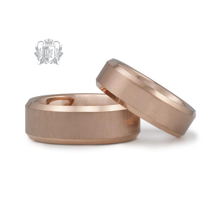 Rose Gold Coloured Comfort Fit Tungsten Band (6.5mm) - Metalsmiths Sterling‚Ñ¢ Canada