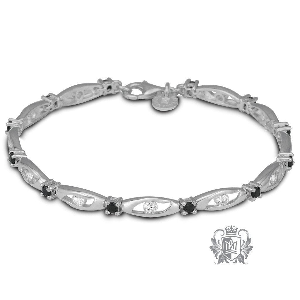 Channel and Prong Cubic Bracelet - Metalsmiths Sterling‚Ñ¢ Canada