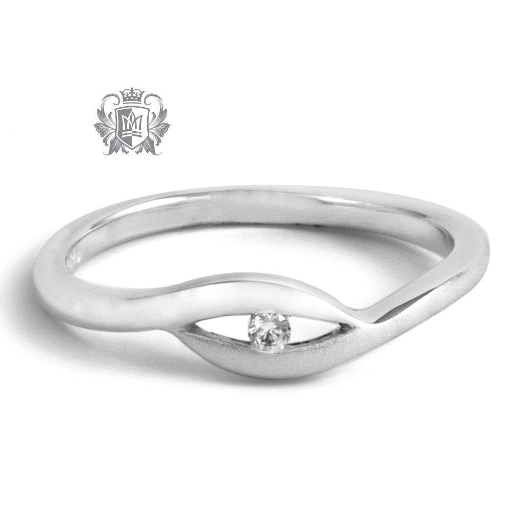 Dual Texture Semi Bypass Ring - Metalsmiths Sterling‚Ñ¢ Canada