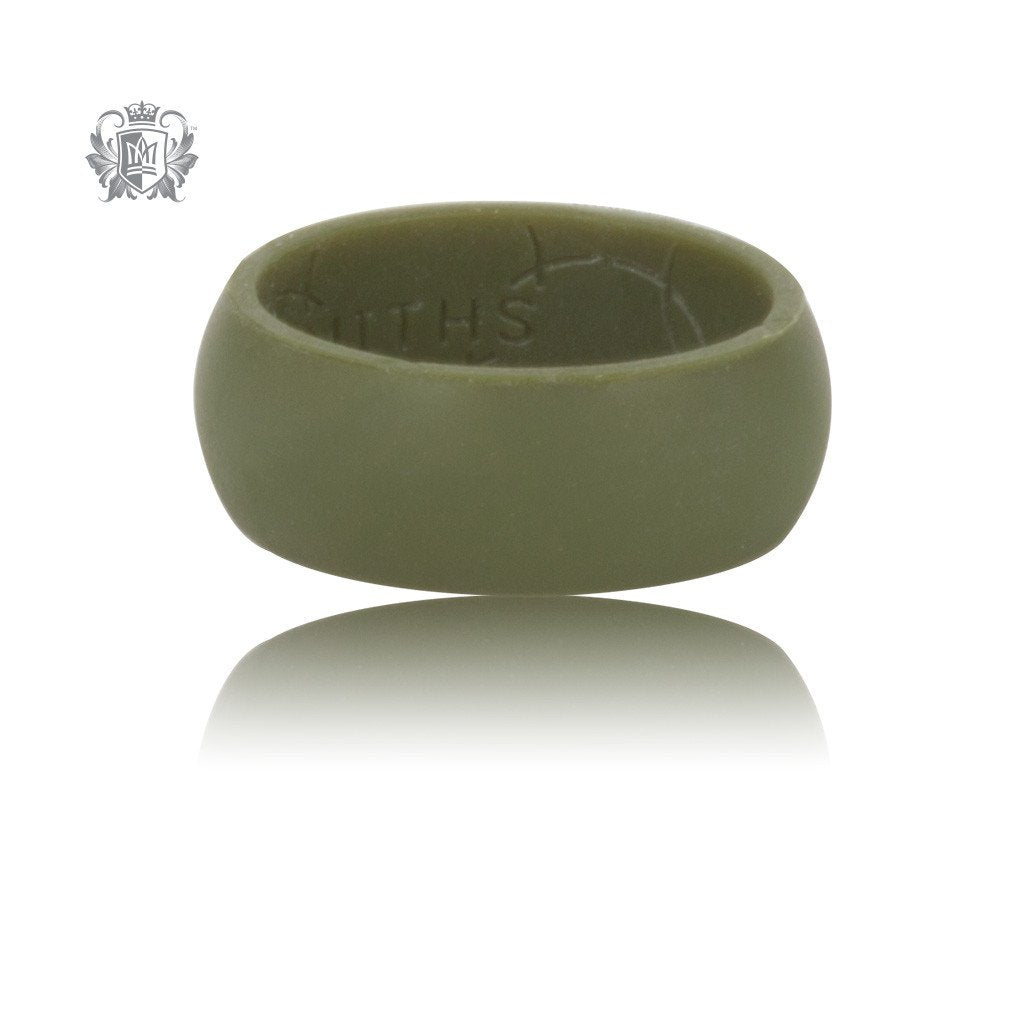 Metalsmiths Sterling Olive Silicone Ring - SAMPLE