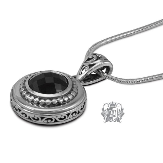 Black Onyx Checker Pendant - Metalsmiths Sterling‚Ñ¢ Canada
