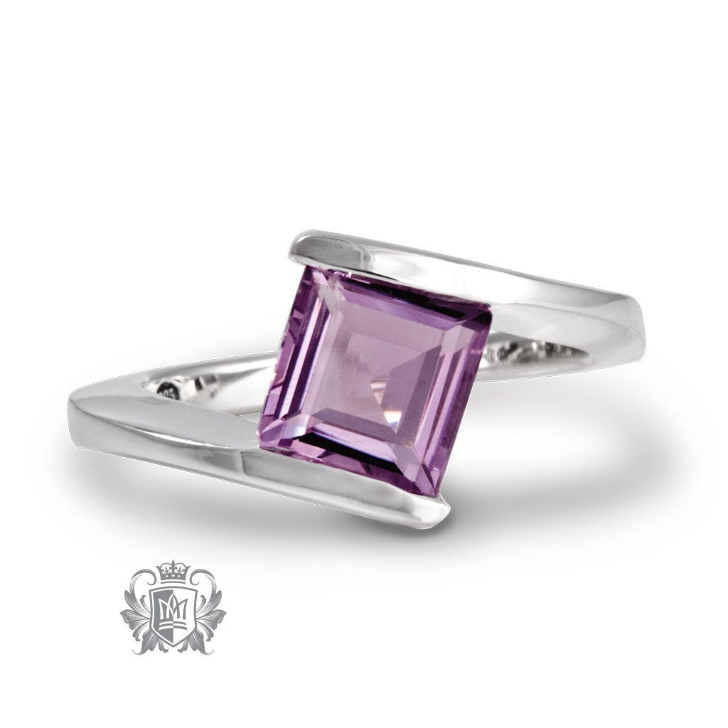 Offset Square Channel Ring - Metalsmiths Sterling‚Ñ¢ Canada
