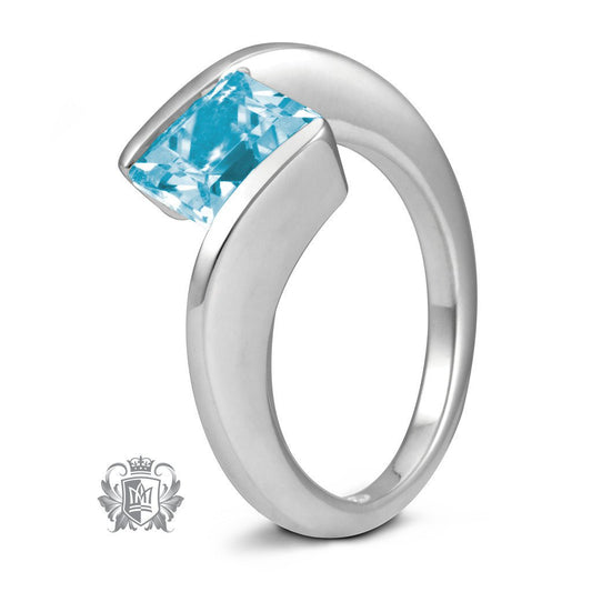 Offset Square Channel Ring - Metalsmiths Sterling‚Ñ¢ Canada