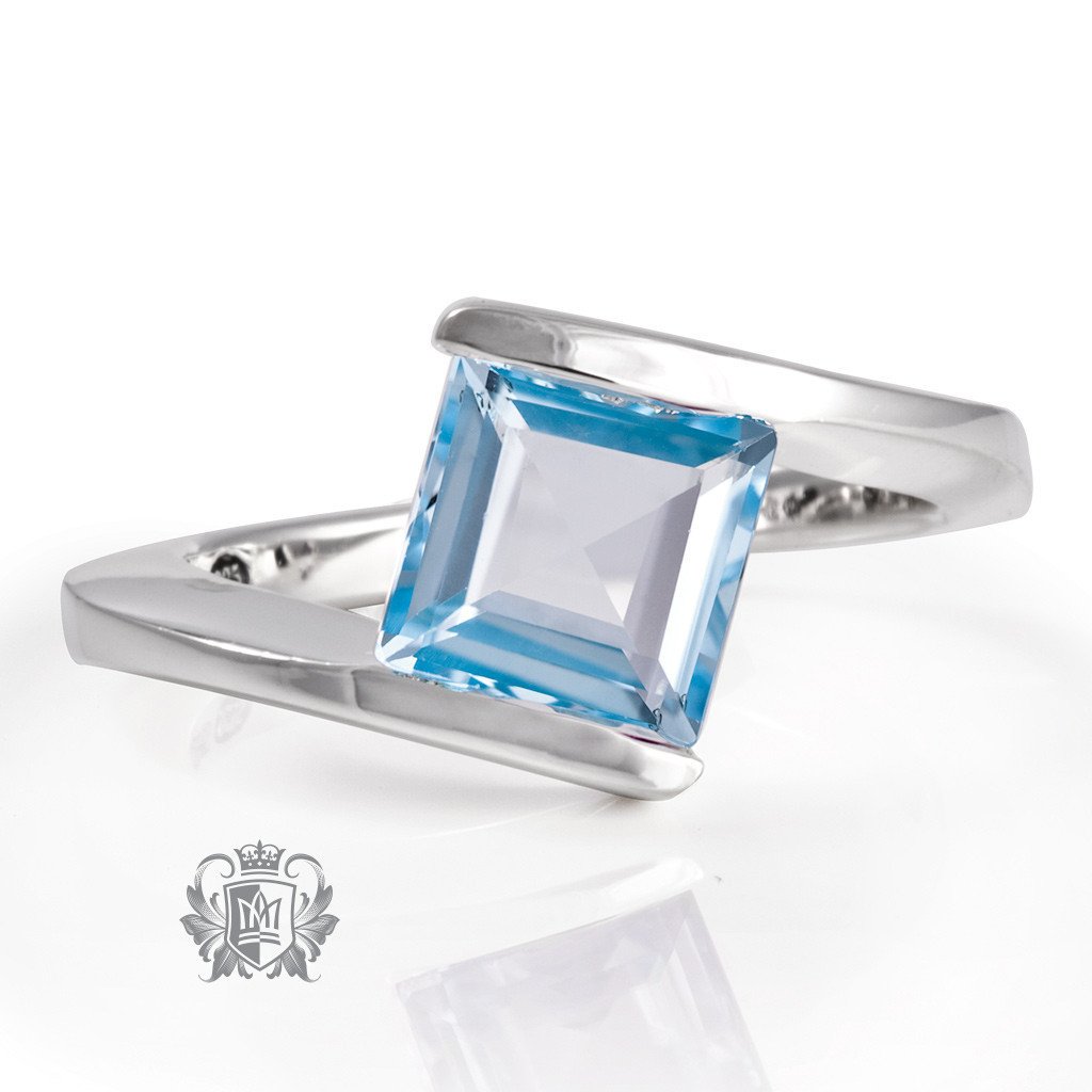 Offset Square Channel Ring - Metalsmiths Sterling‚Ñ¢ Canada