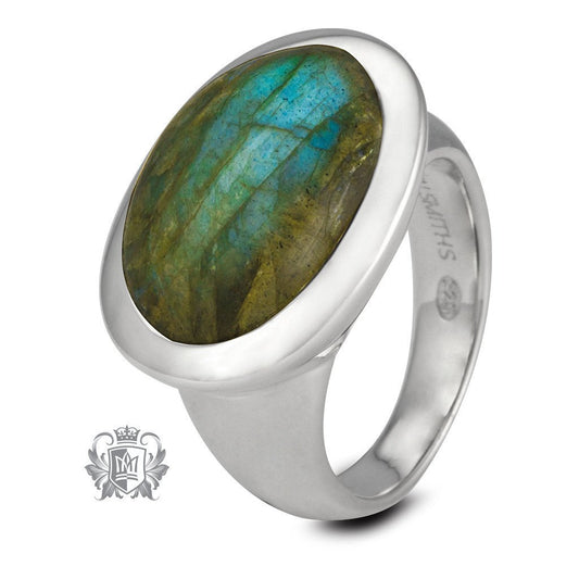 Landscape Oval Ring - Metalsmiths Sterling‚Ñ¢ Canada