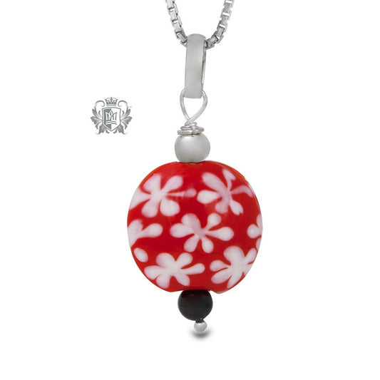 Red Snowflake Necklace