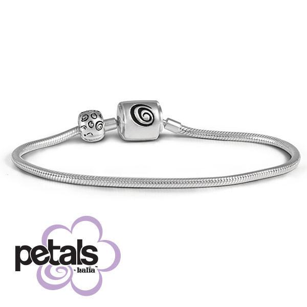 Petals Sterling Silver Bracelet - 6 inch bracelet Petals Bracelets
