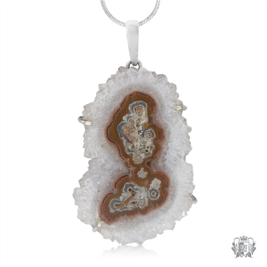 Amethyst Geode Slice Pendant