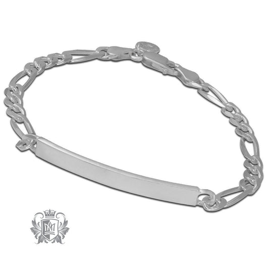 Medium Figaro ID Bracelet (120 gauge) - Metalsmiths Sterling‚Ñ¢ Canada