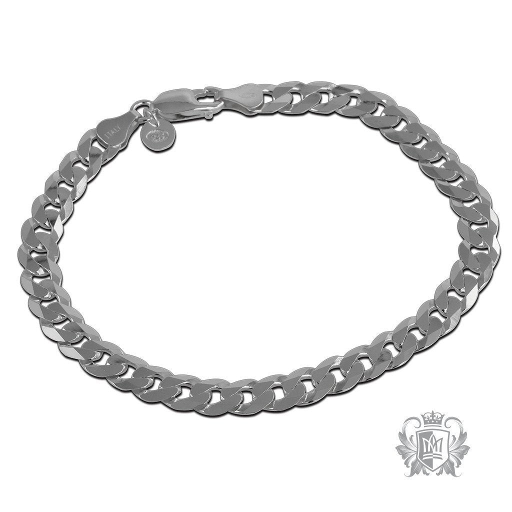 Curb Flat Link Bracelet (160 gauge) - Metalsmiths Sterling‚Ñ¢ Canada