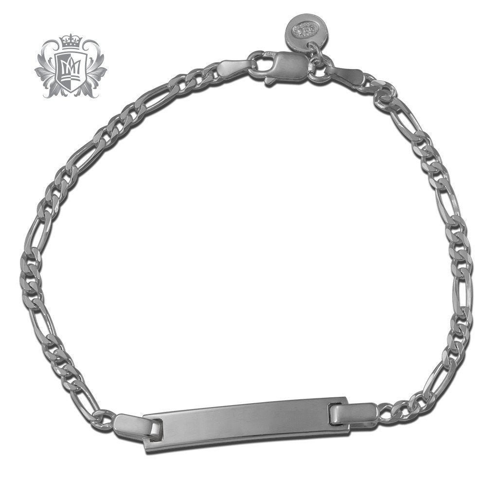 Small Figaro ID Bracelet (80 gauge) - Metalsmiths Sterling‚Ñ¢ Canada